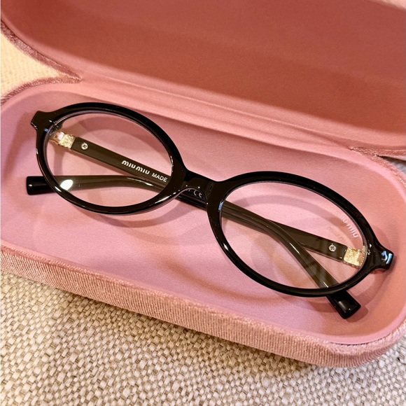 Miu Miu Dark black Glasses for Women - Picture 4 of 5